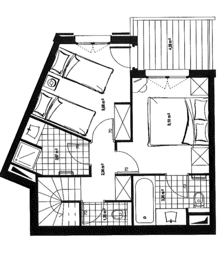 L'Ekrin Des Arcs - Arc 1950 Le Village - Duplex 6-8 Pers Les Arcs  外观 照片